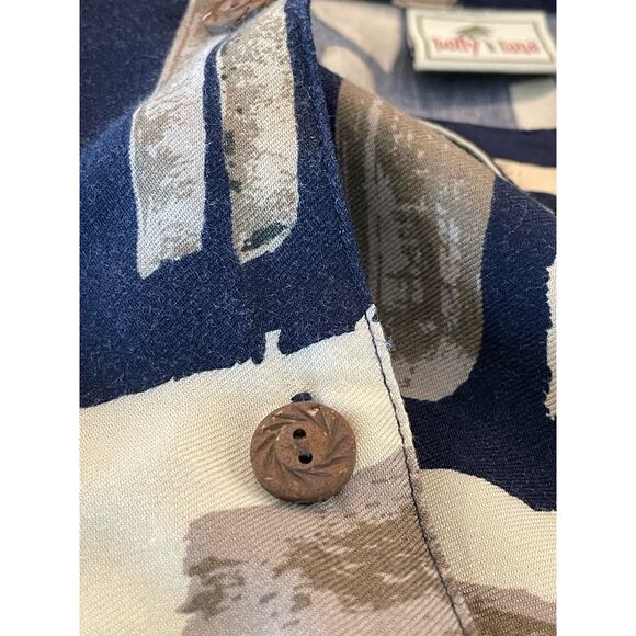 Holly Lane Hawaiian Aloha short sleeve button up L - Picture 4 of 7